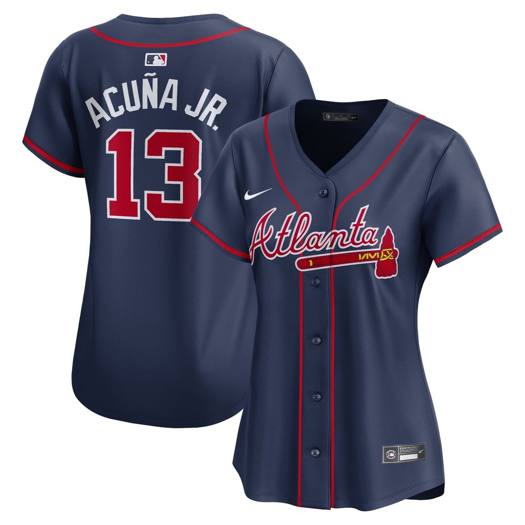Atlanta Braves Ronald Acuña Jr. Women's Alternate Limited Jersey | Navy