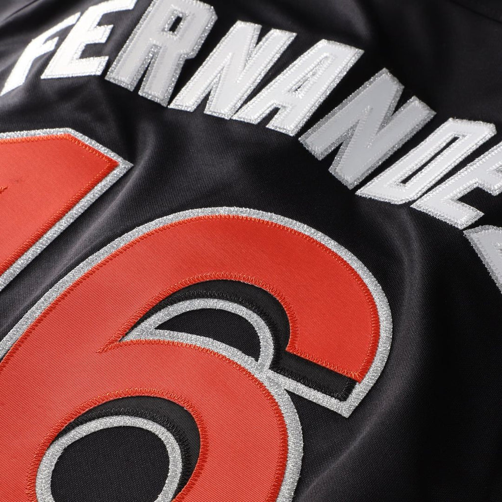 Miami Marlins Jose Fernandez Authentic Batting Practice Jersey | Black