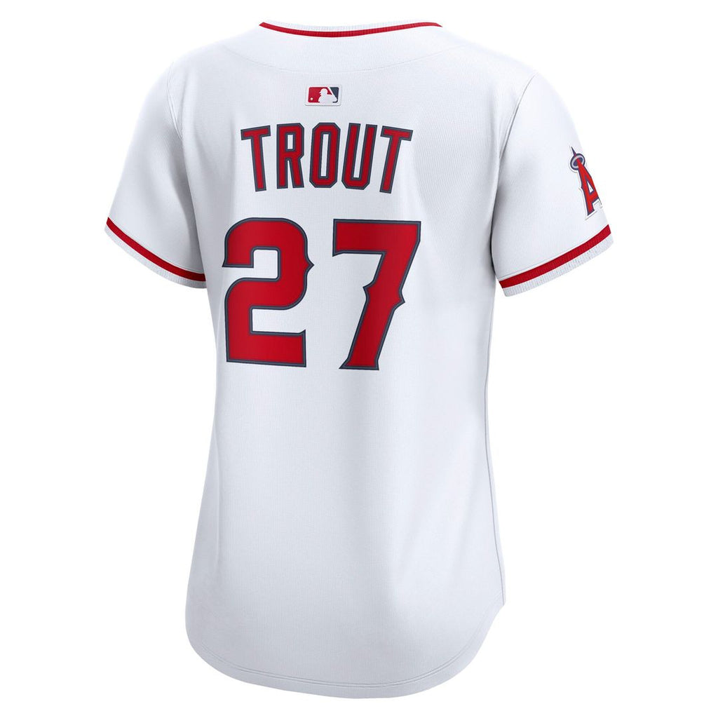 Los Angeles Angels Mike Trout Women's Home Limited Jersey | White
