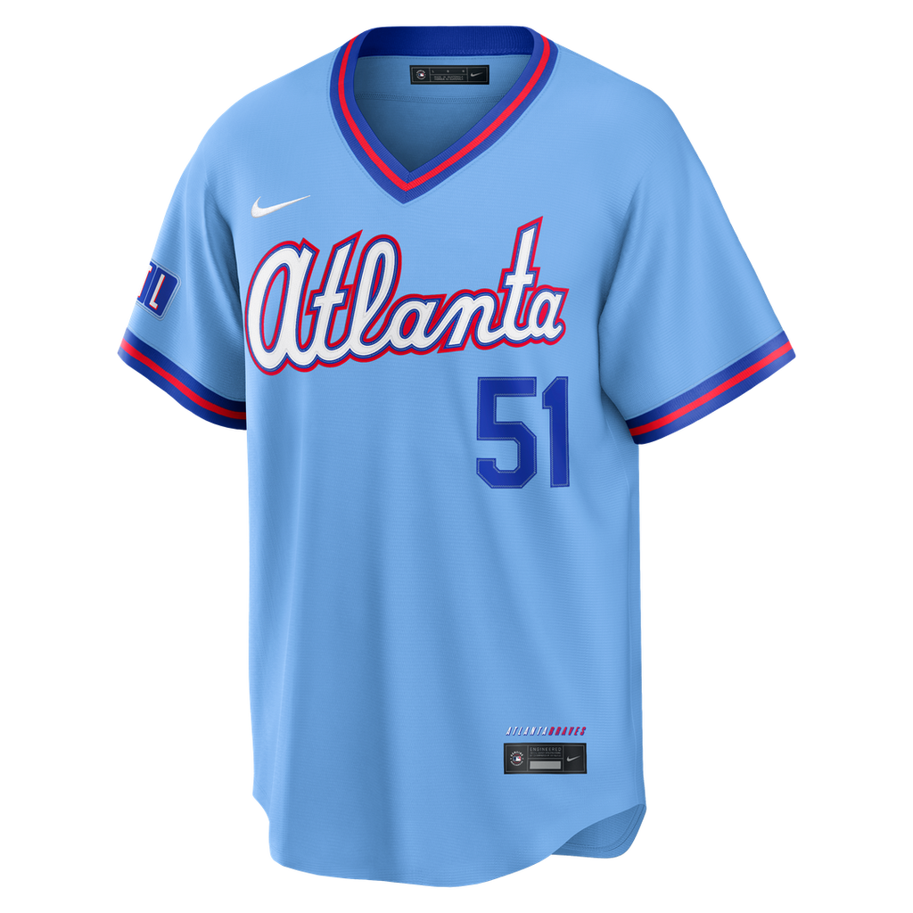 Atlanta Braves Chris Sale 2026 City Connect Stadium Jersey | Powder Blue
