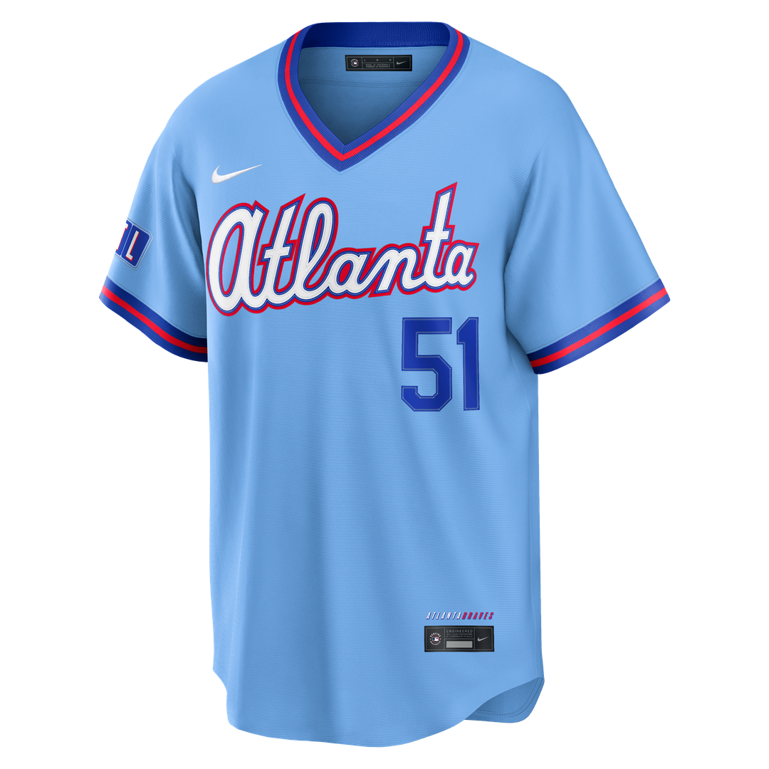 Atlanta Braves Chris Sale 2026 City Connect Stadium Jersey | Powder Blue