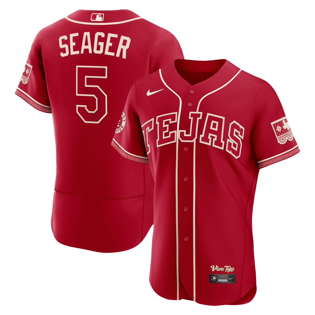 Texas Rangers Corey Seager 2026 City Connect Authentic Sponsor Patch Jersey | Red