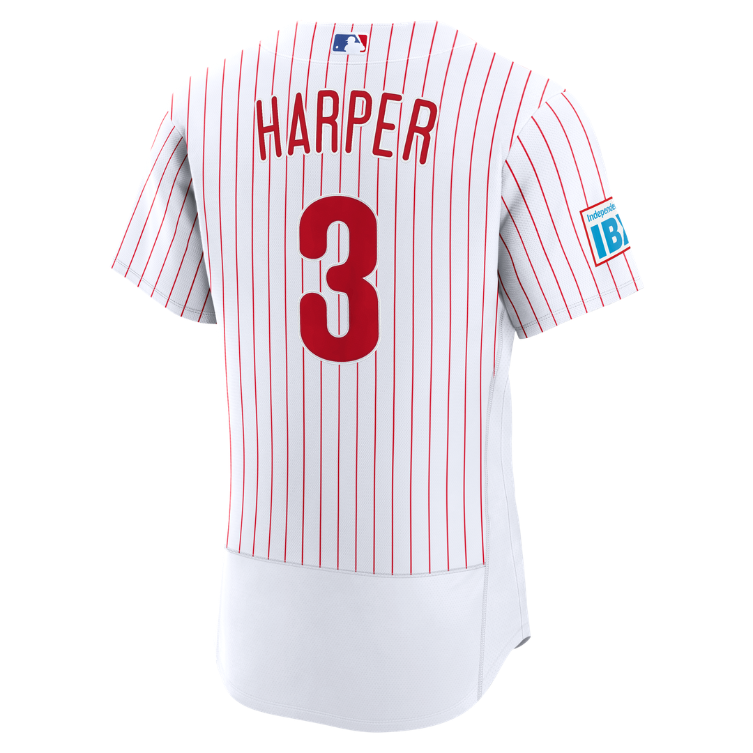 Philadelphia Phillies Bryce Harper Alternate Authentic Sponsor Patch Jersey | Light Blue