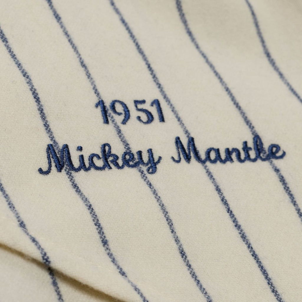 New York Yankees Mickey Mantle 1951 Cooperstown Authentic Jersey | Cream