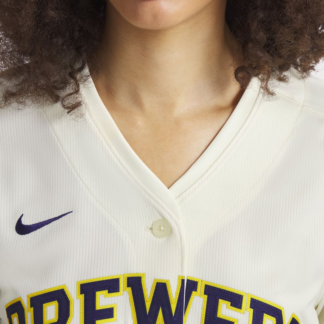 Milwaukee Brewers Christian Yelich Women's Home Limited Jersey | Cream