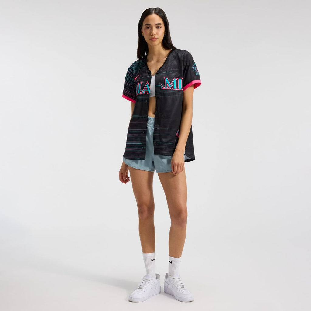 Miami Marlins Women's 2025 City Connect Limited Jersey | Black