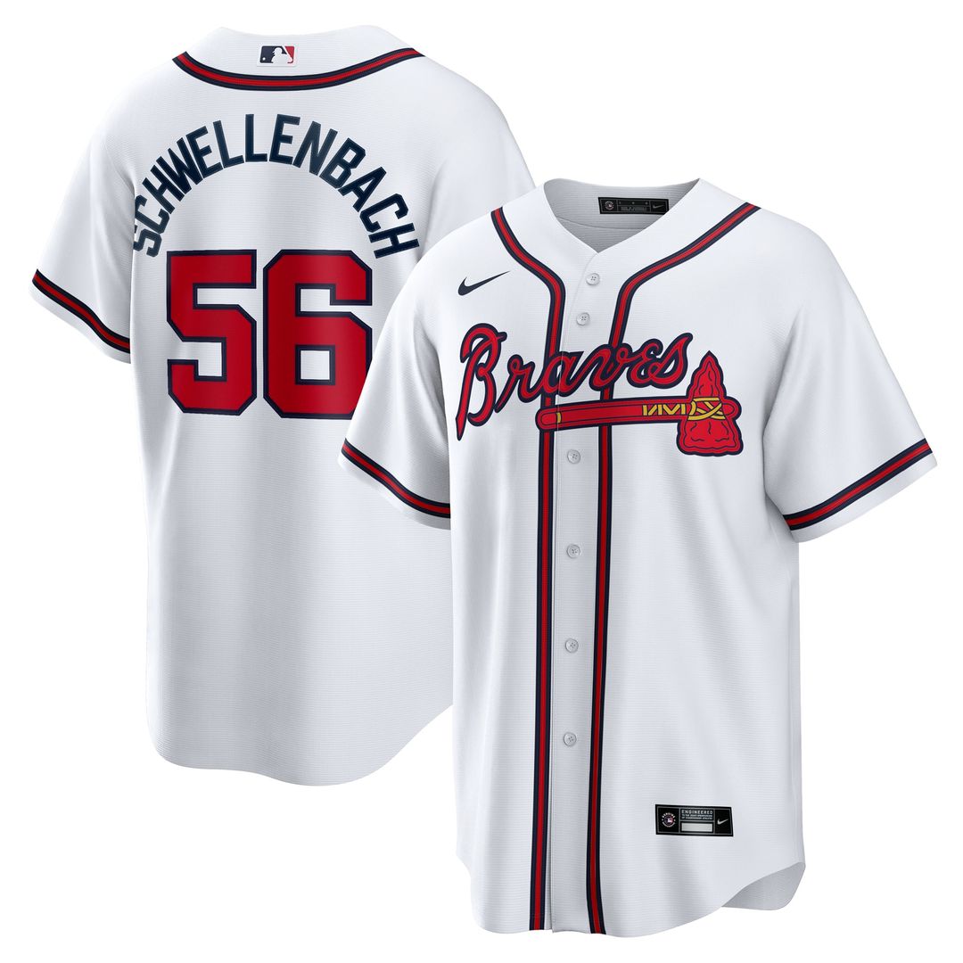 Atlanta Braves Spencer Schwellenbach Home Replica Jersey | White