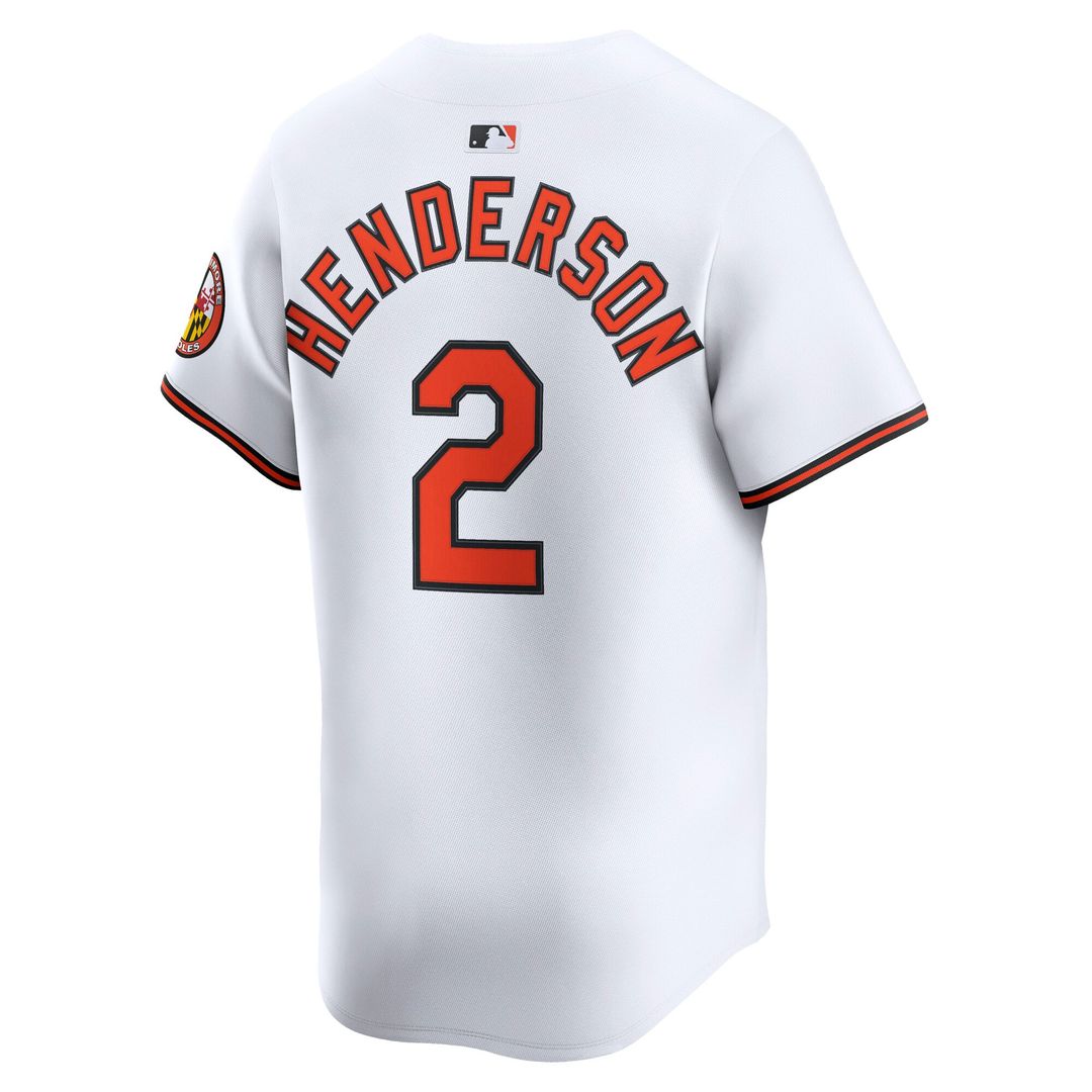Baltimore Orioles Gunnar Henderson Home Limited Jersey | White