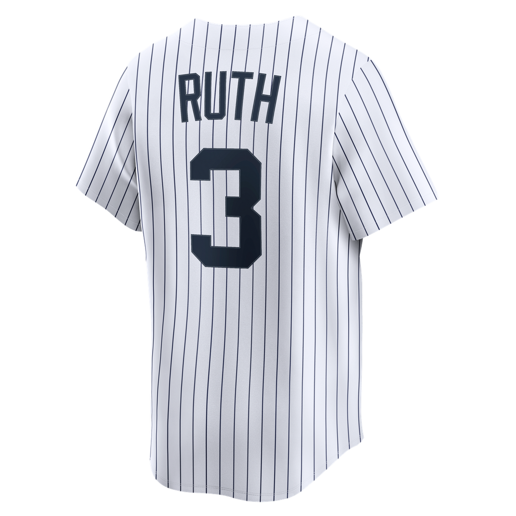 New York Yankees Babe Ruth Throwback Cooperstown Limited Jersey | White