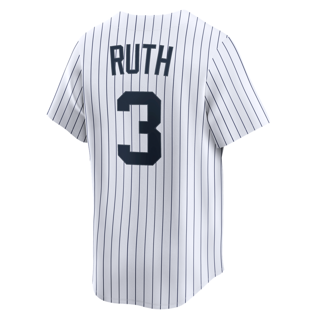 New York Yankees Babe Ruth Throwback Cooperstown Limited Jersey | White
