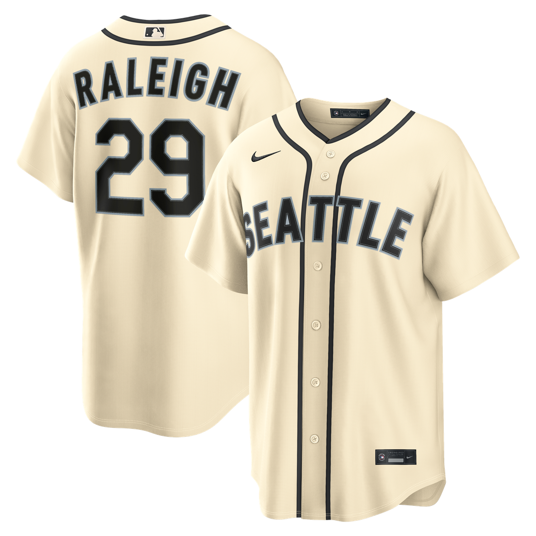 Seattle Mariners Cal Raleigh Alternate Replica Jersey | Cream
