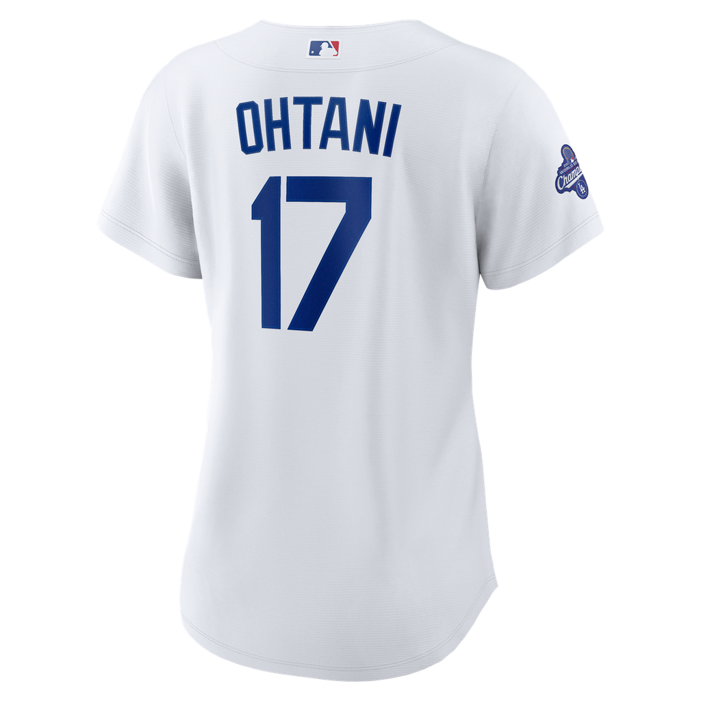 Los Angeles Dodgers Shohei Ohtani Women's 2025 World Series Champions Home Replica Jersey | White