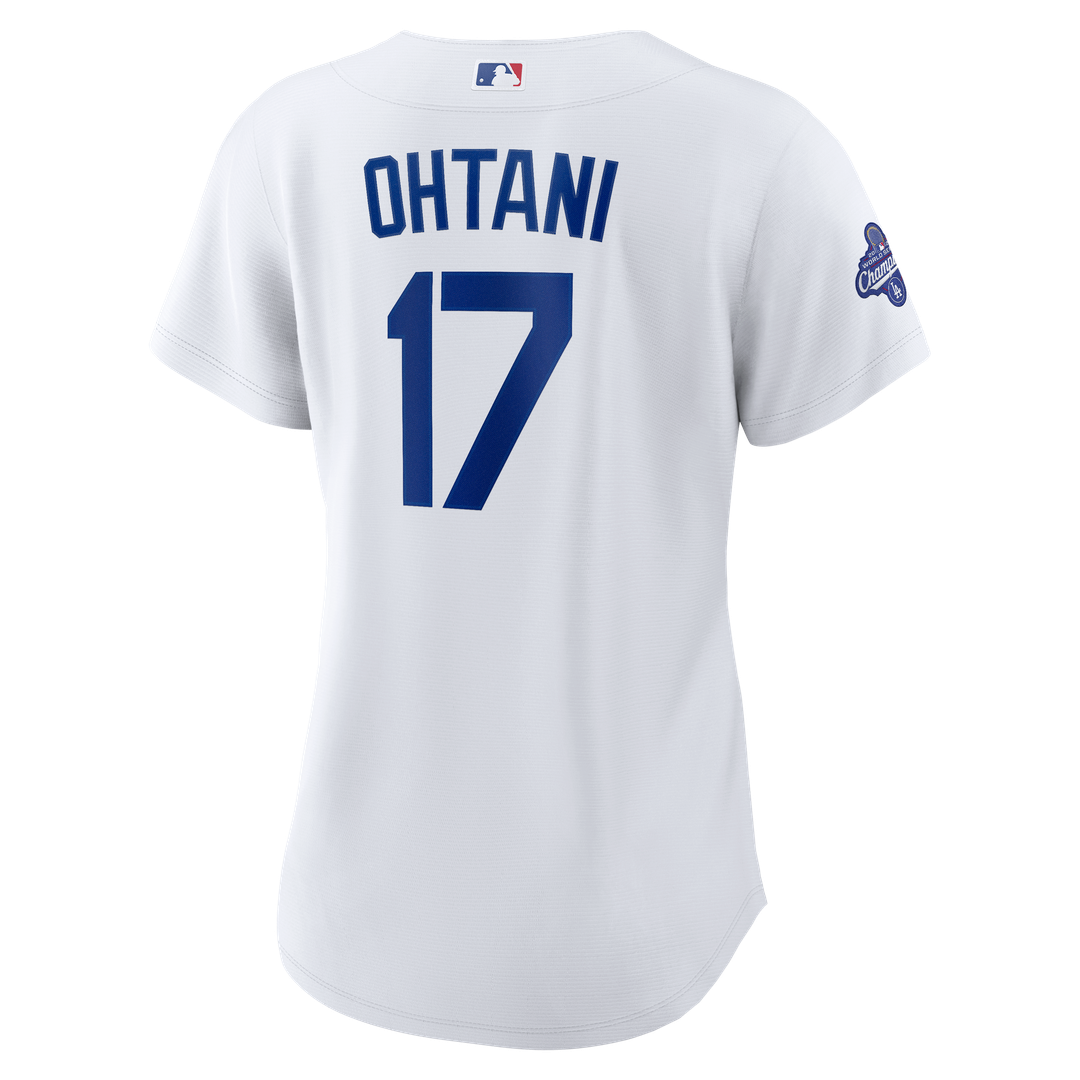 Los Angeles Dodgers Shohei Ohtani Women's 2025 World Series Champions Home Replica Jersey | White