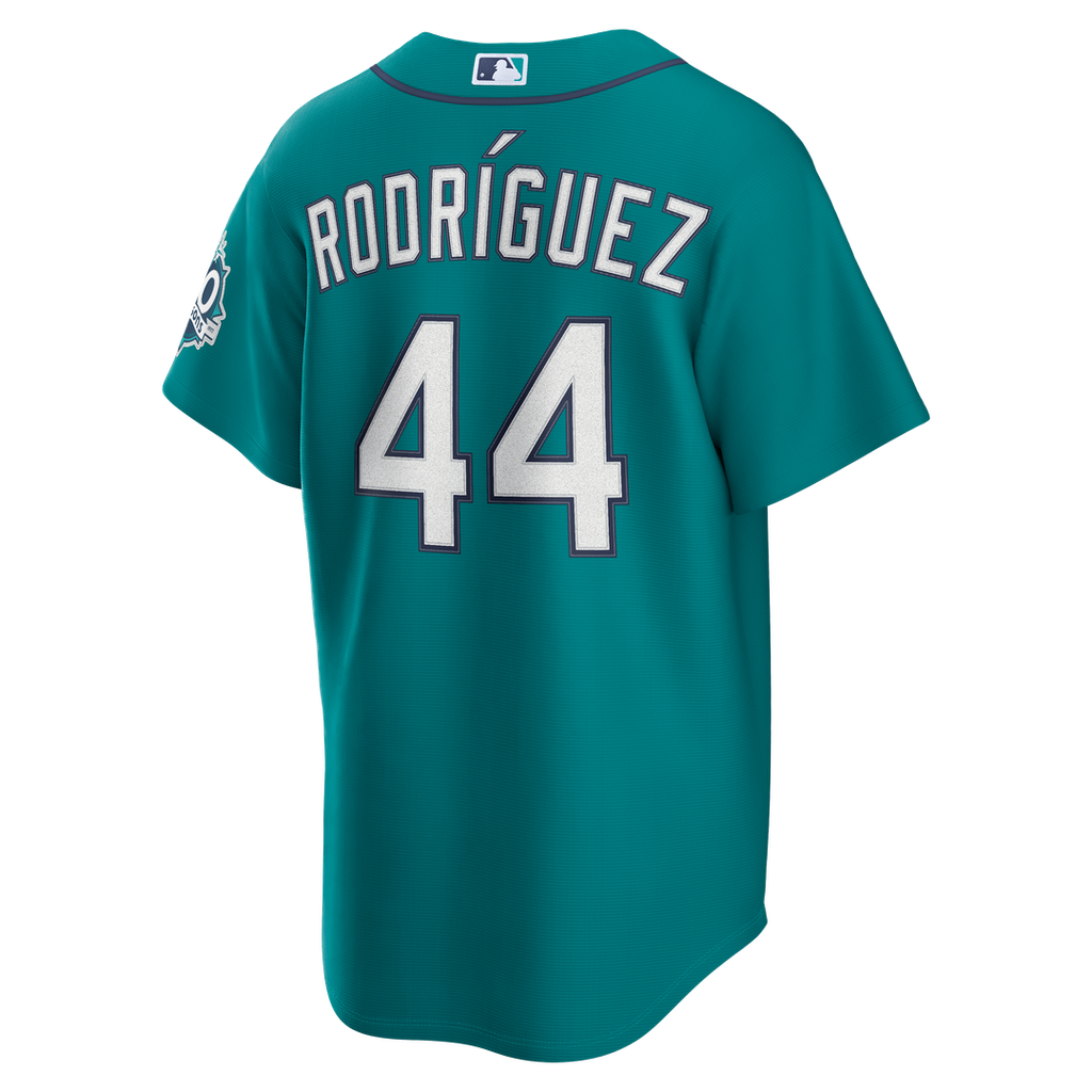 Seattle Mariners Julio Rodríguez Home Stadium 50th Season Patch Jersey | White