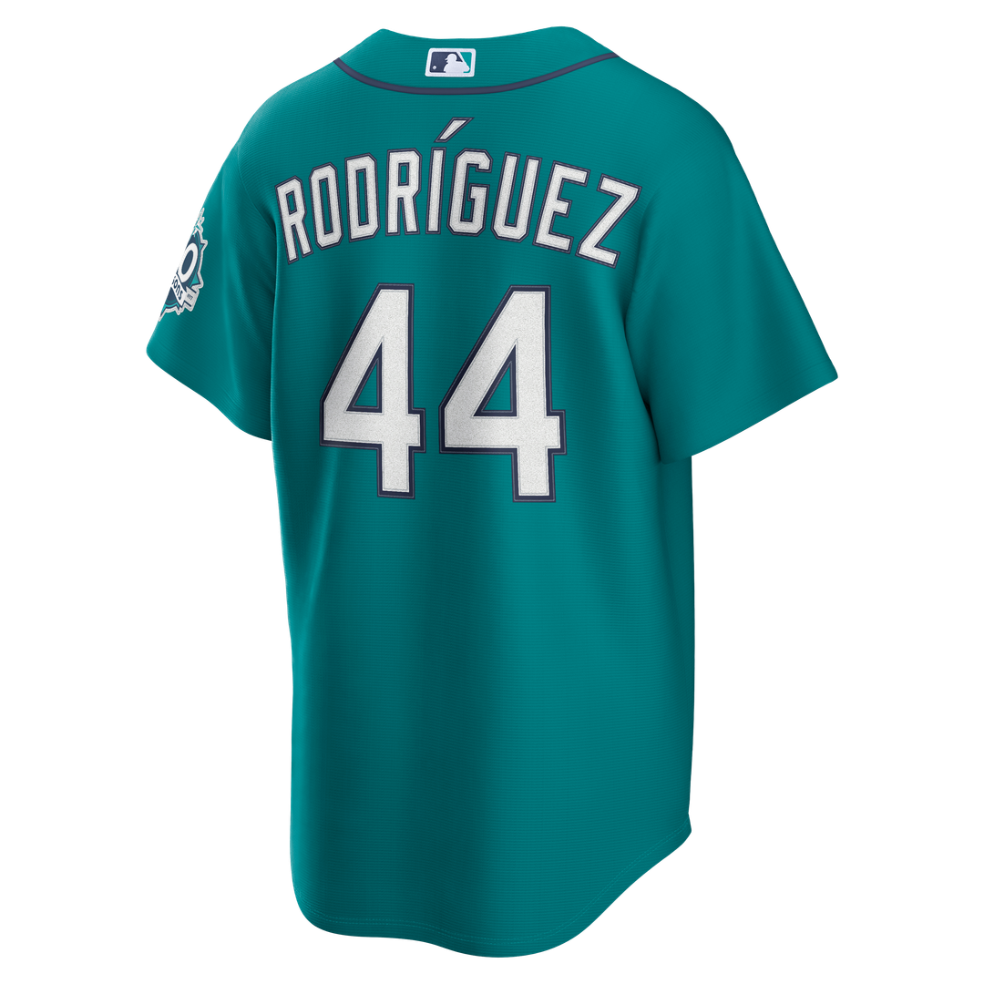 Seattle Mariners Julio Rodríguez Home Stadium 50th Season Patch Jersey | White