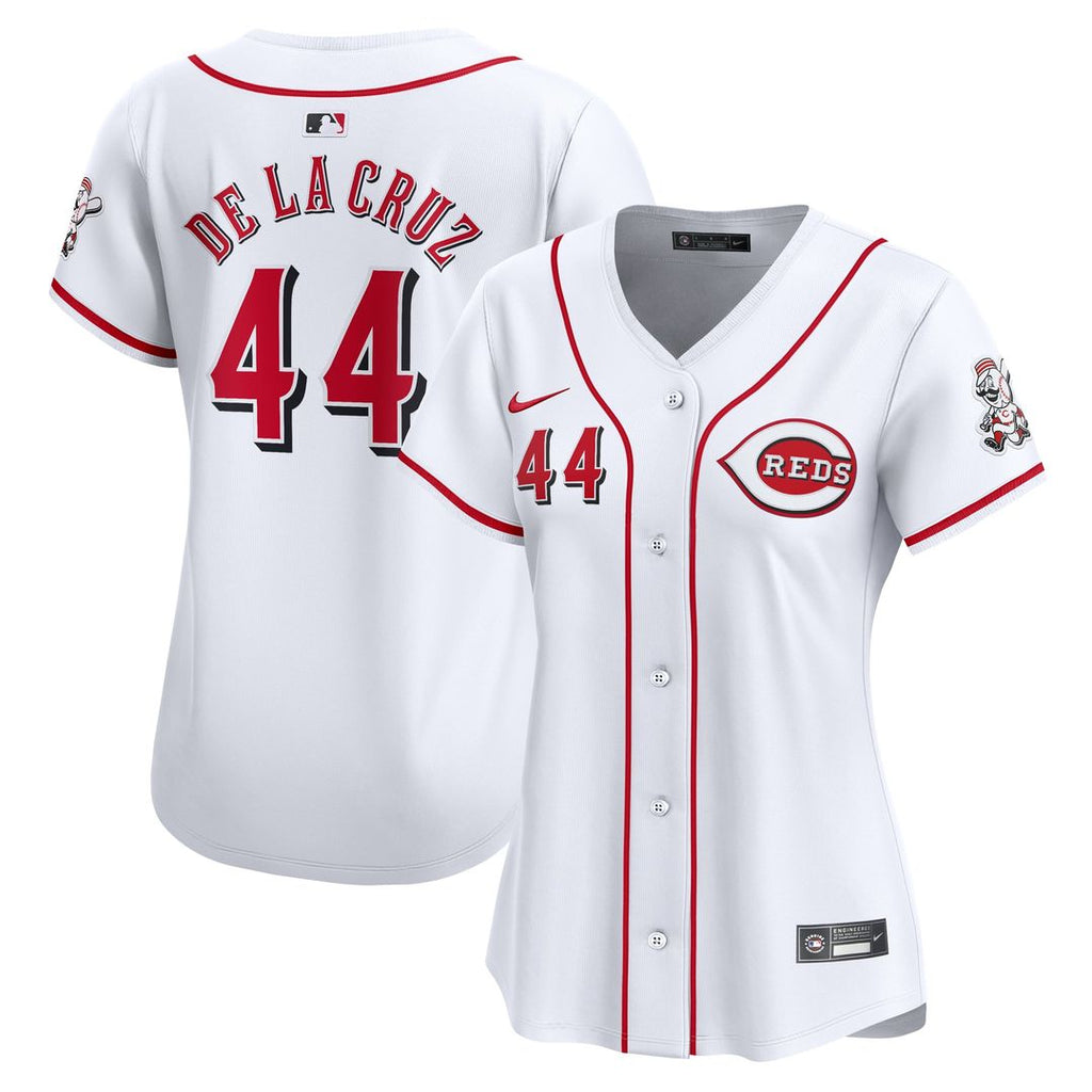 Cincinnati Reds Elly De La Cruz Women's Home Limited Jersey | White