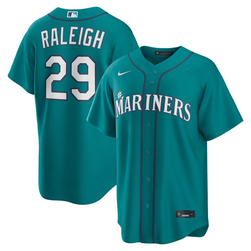 Seattle Mariners Cal Raleigh Alternate Replica Jersey | Teal