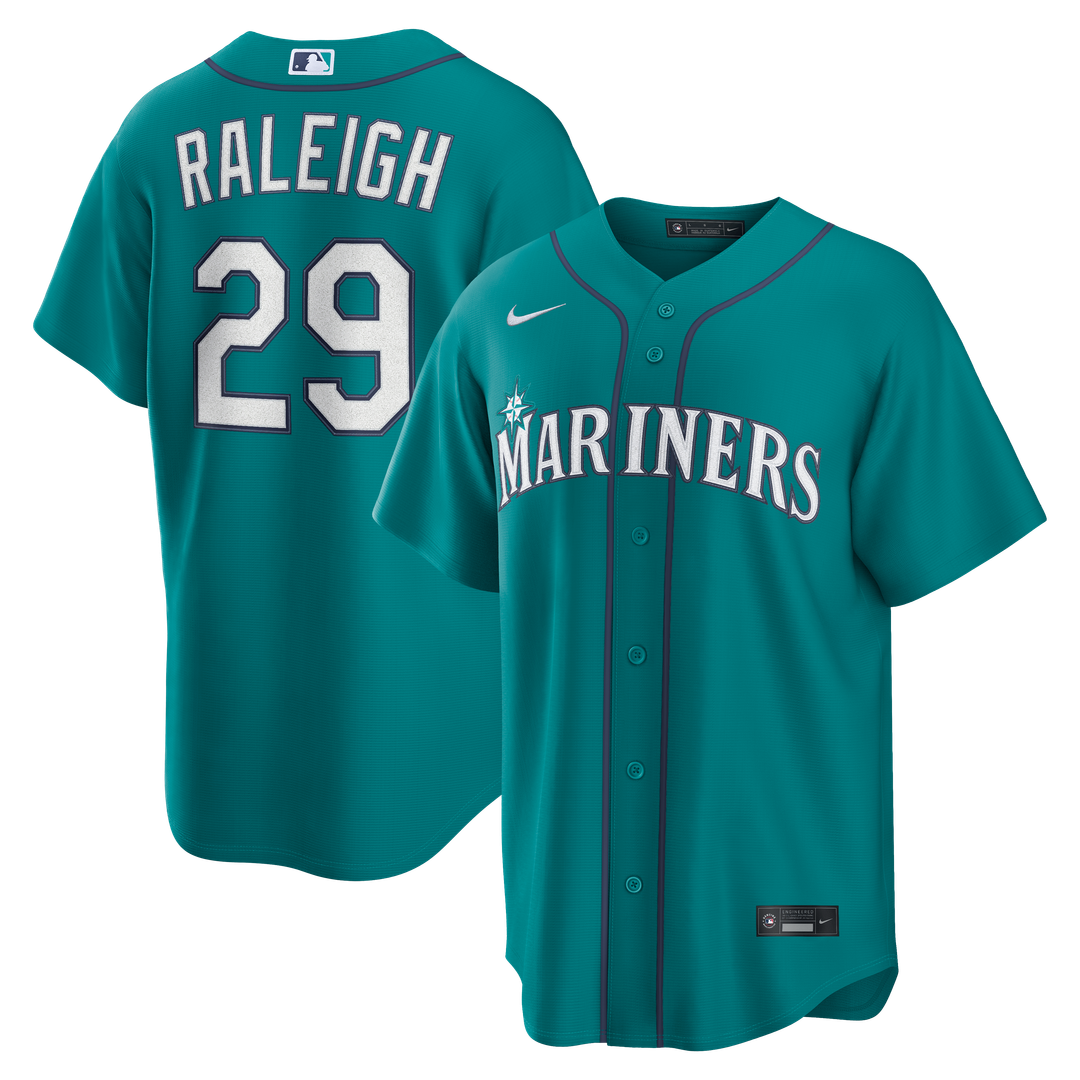 Seattle Mariners Cal Raleigh Alternate Replica Jersey | Teal