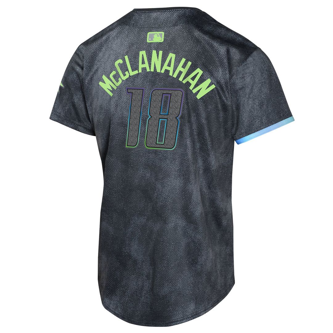 Tampa Bay Rays Shane McClanahan Youth 2024 City Connect Limited Jersey | Charcoal