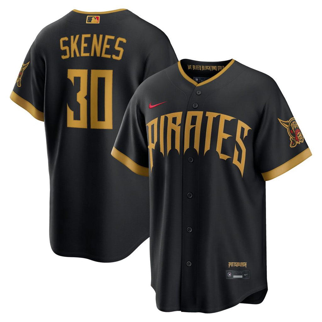 Pittsburgh Pirates Paul Skenes 2026 City Connect Stadium Jersey | Black