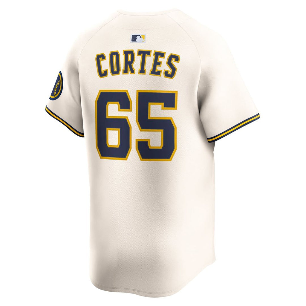 Milwaukee Brewers Nestor Cortes Home Limited Jersey | Cream