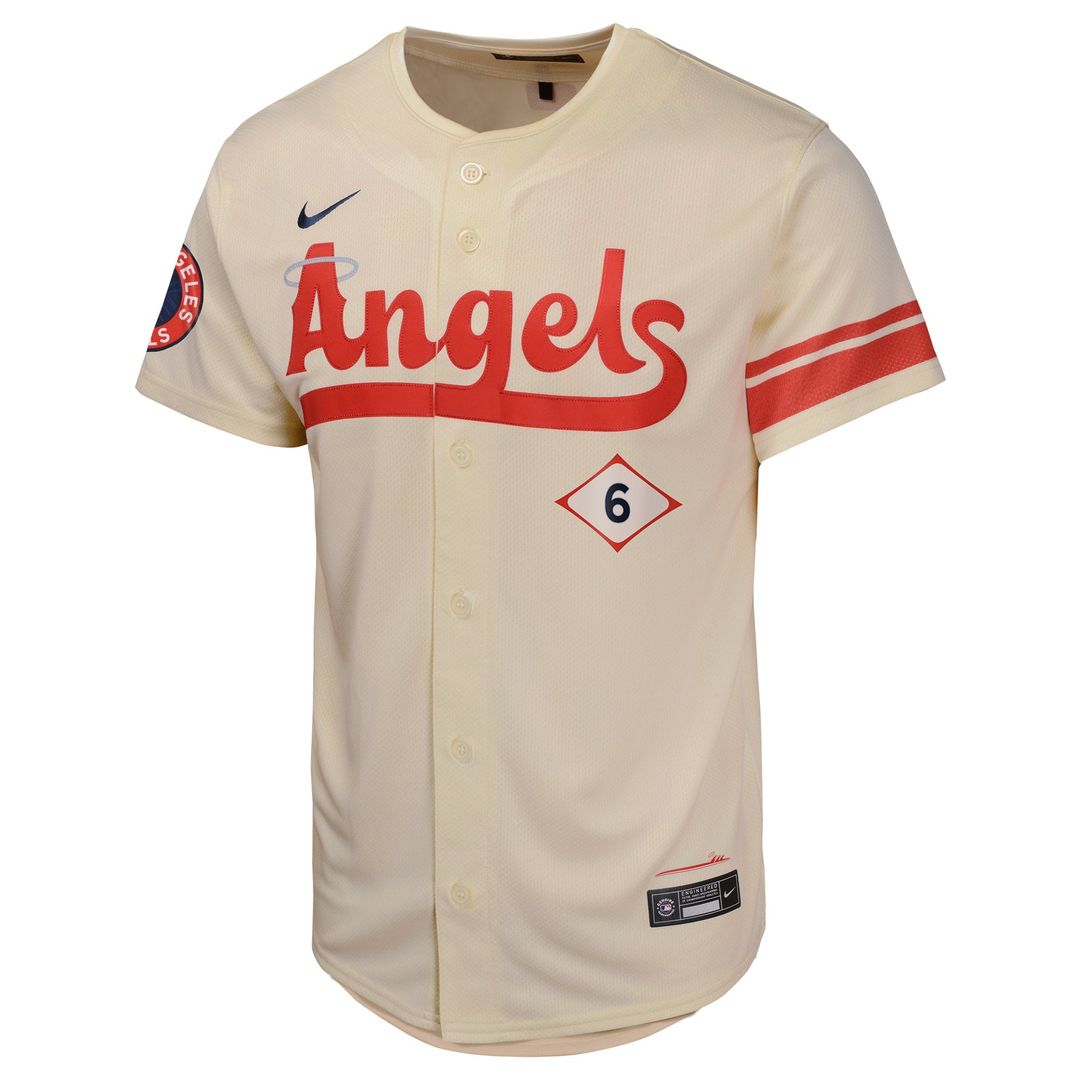 Los Angeles Angels Anthony Rendon Youth City Connect Limited Jersey | Cream