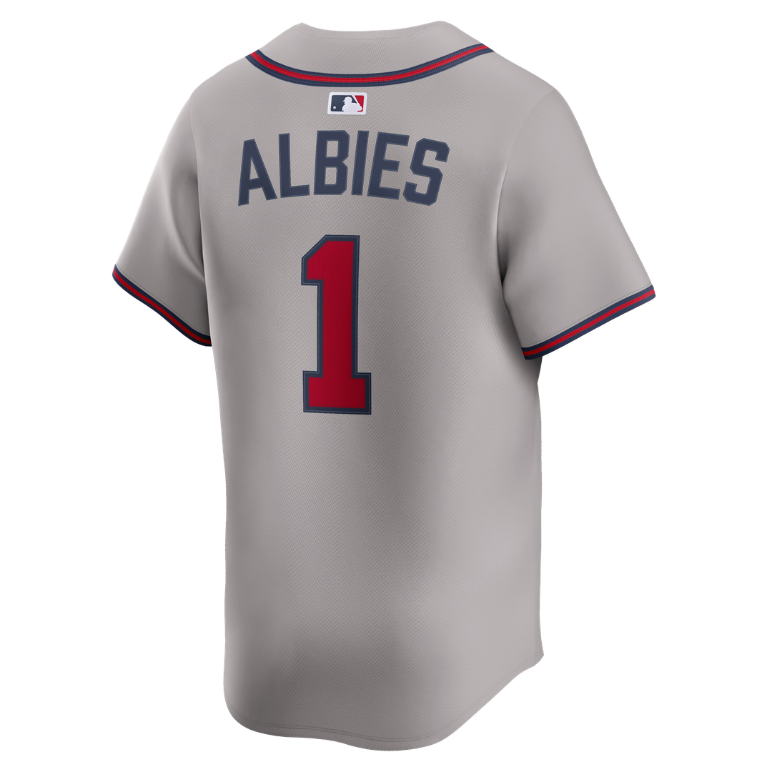 Atlanta Braves Ozzie Albies Road Limited Jersey | Gray