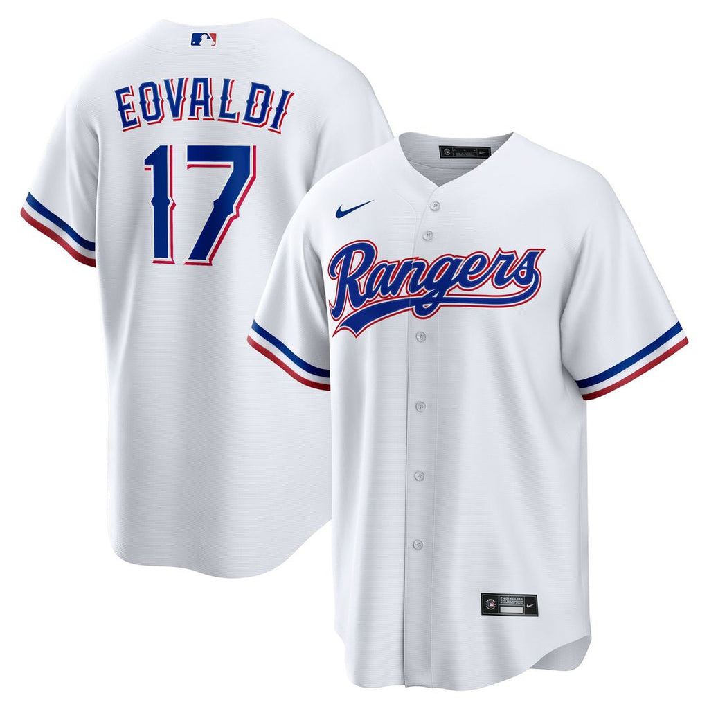 Texas Rangers Nathan Eovaldi Home Replica Jersey | White