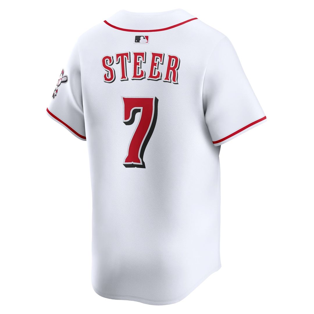 Cincinnati Reds Spencer Steer Home Limited Jersey | White