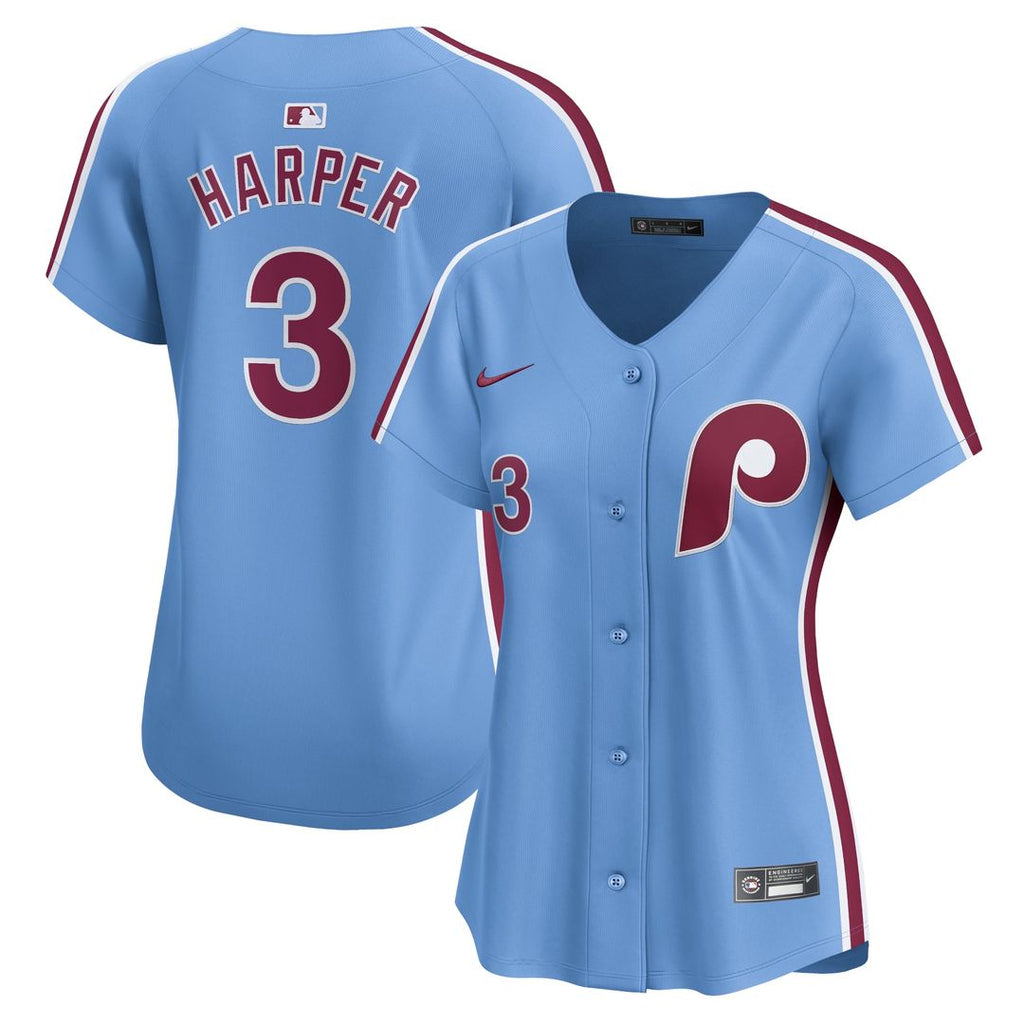 Philadelphia Phillies Bryce Harper Women's Alternate Limited Jersey | Light Blue
