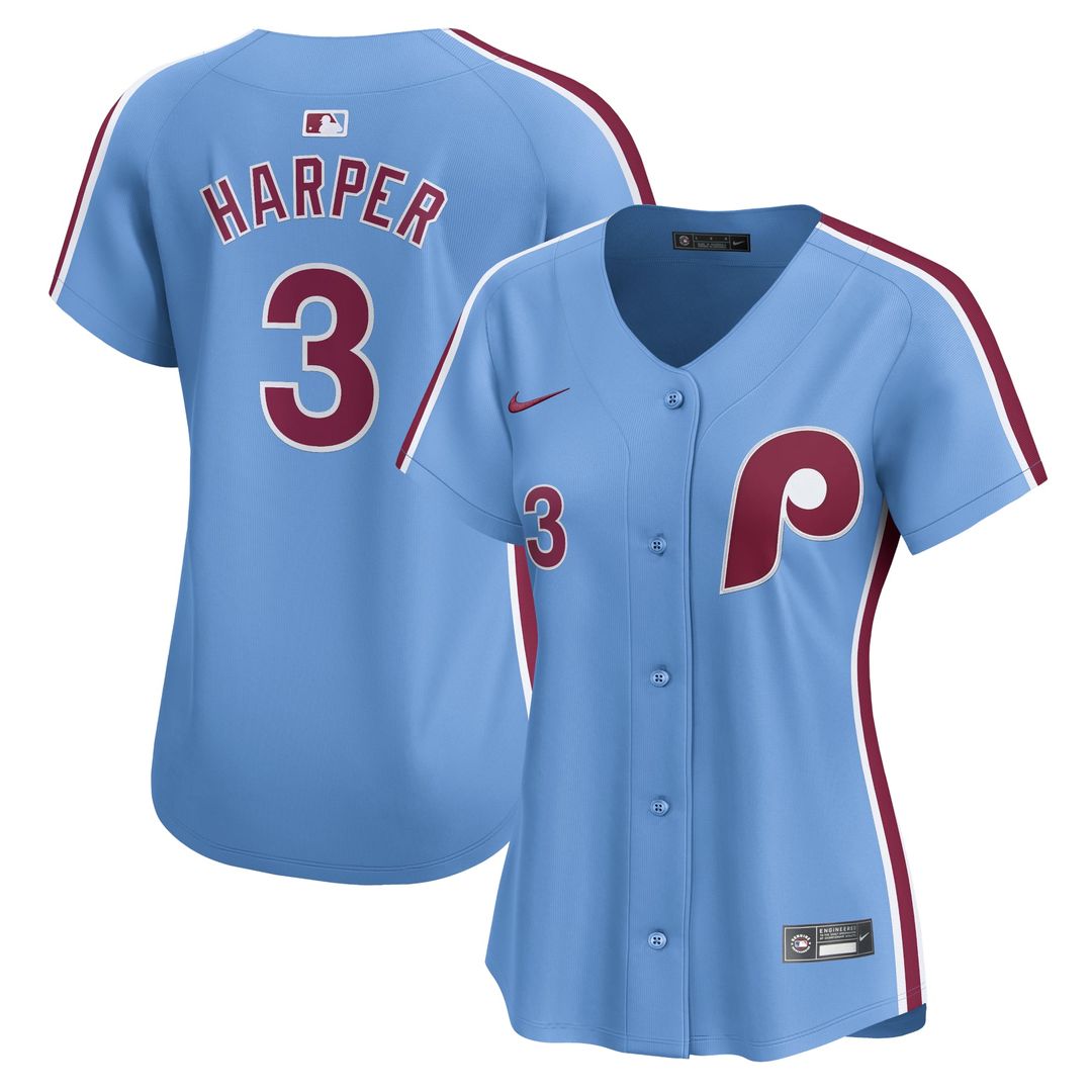 Philadelphia Phillies Bryce Harper Women's Alternate Limited Jersey | Light Blue