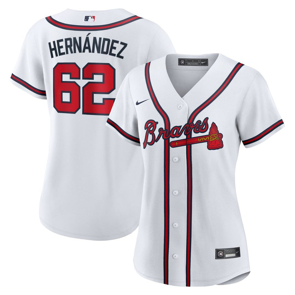 Atlanta Braves Daysbel Hernandez Women's Home Replica Jersey | White