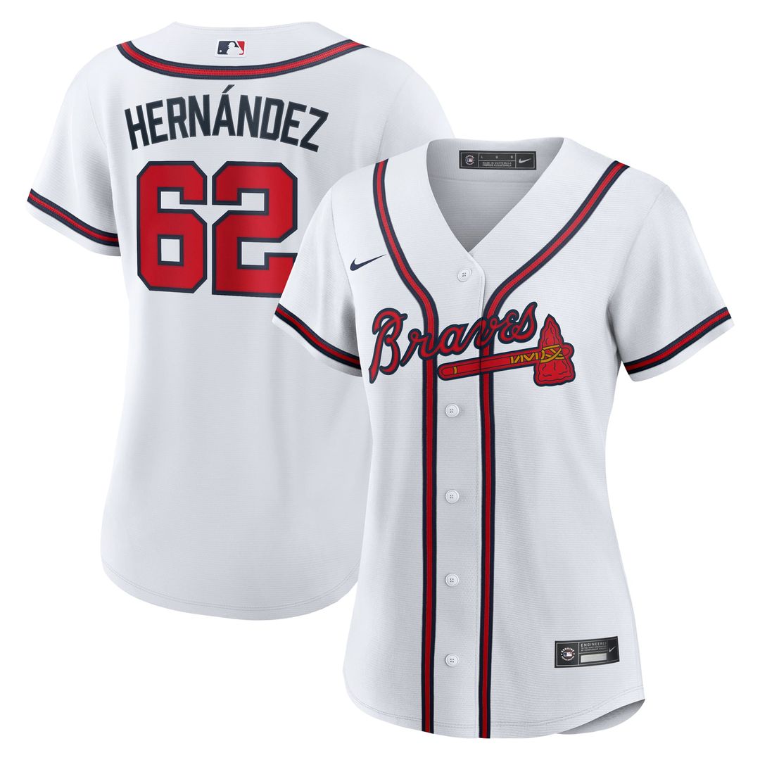 Atlanta Braves Daysbel Hernandez Women's Home Replica Jersey | White