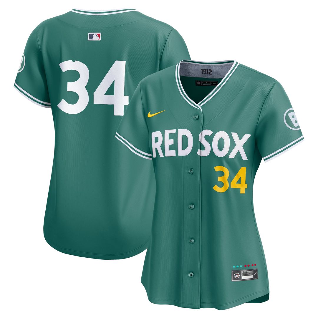 Boston Red Sox David Ortiz Women's 2025 City Connect Limited Retired Player Jersey | Green