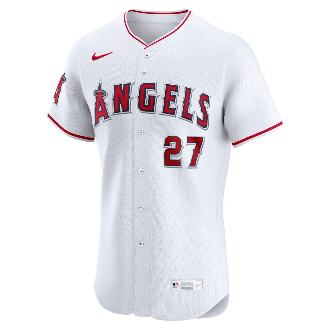 Los Angeles Angels Mike Trout Home ElitePlayer Jersey | White