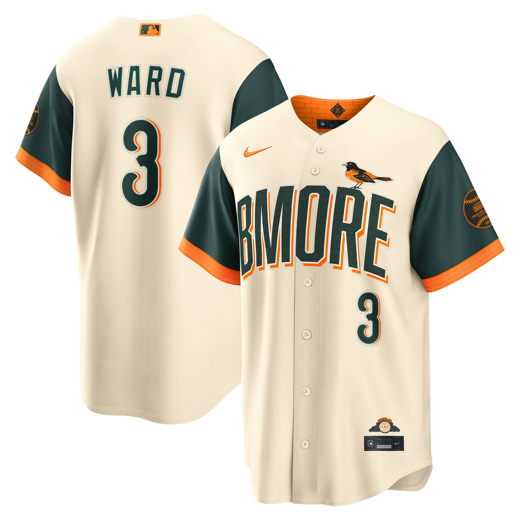 Baltimore Orioles Taylor Ward 2026 City Connect Stadium Jersey | Cream