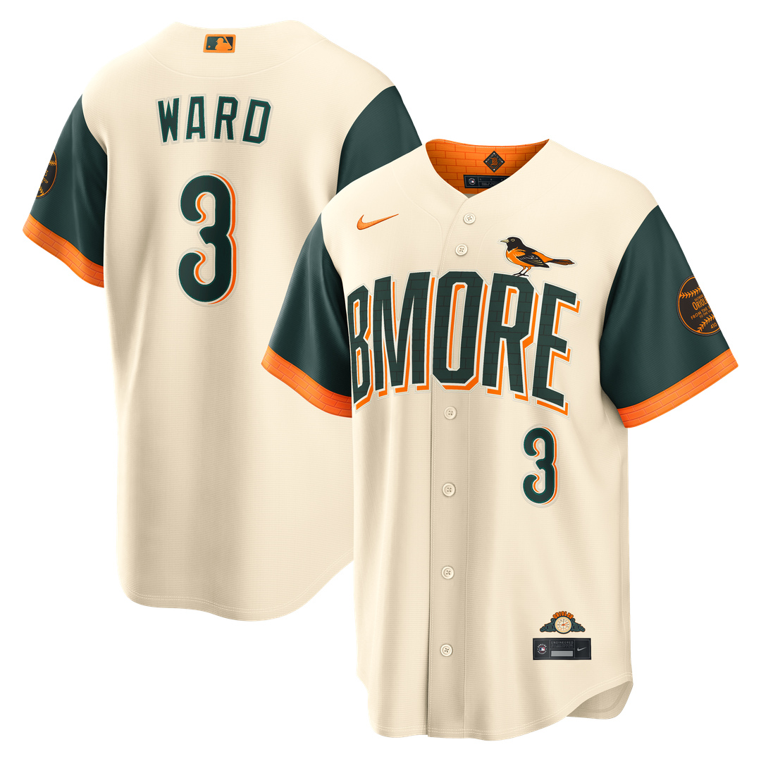 Baltimore Orioles Taylor Ward 2026 City Connect Stadium Jersey | Cream