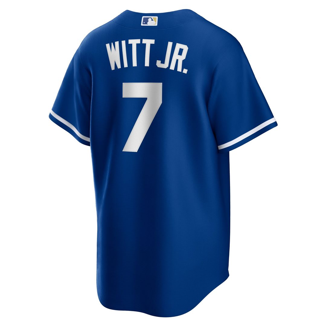 Kansas City Royals Bobby Witt Jr. Alternate 2 Replica Jersey | Rush Blue
