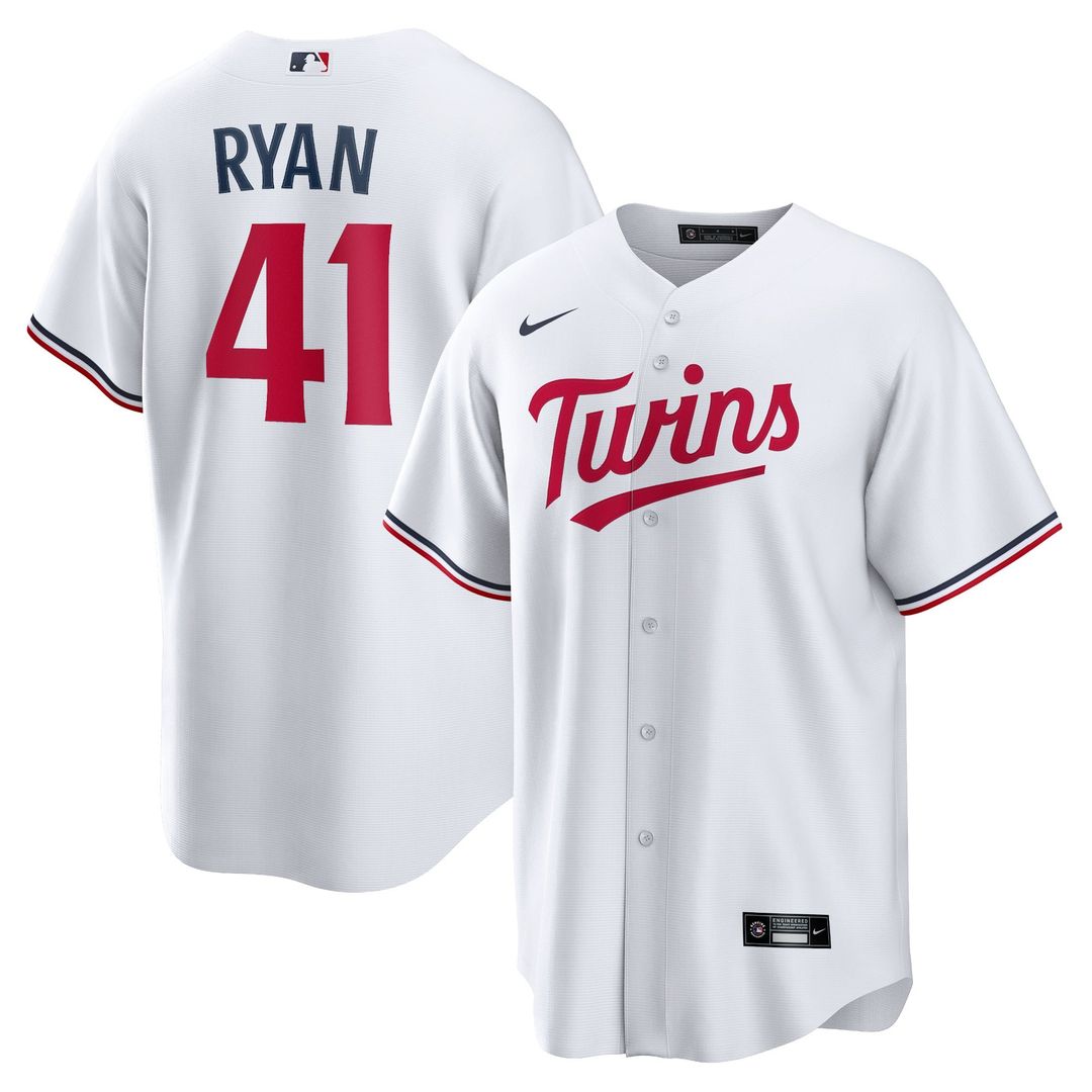 Minnesota Twins Joe Ryan Home Replica Jersey | White