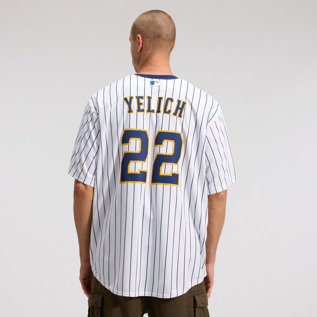 Milwaukee Brewers Christian Yelich Alternate Replica Jersey | White