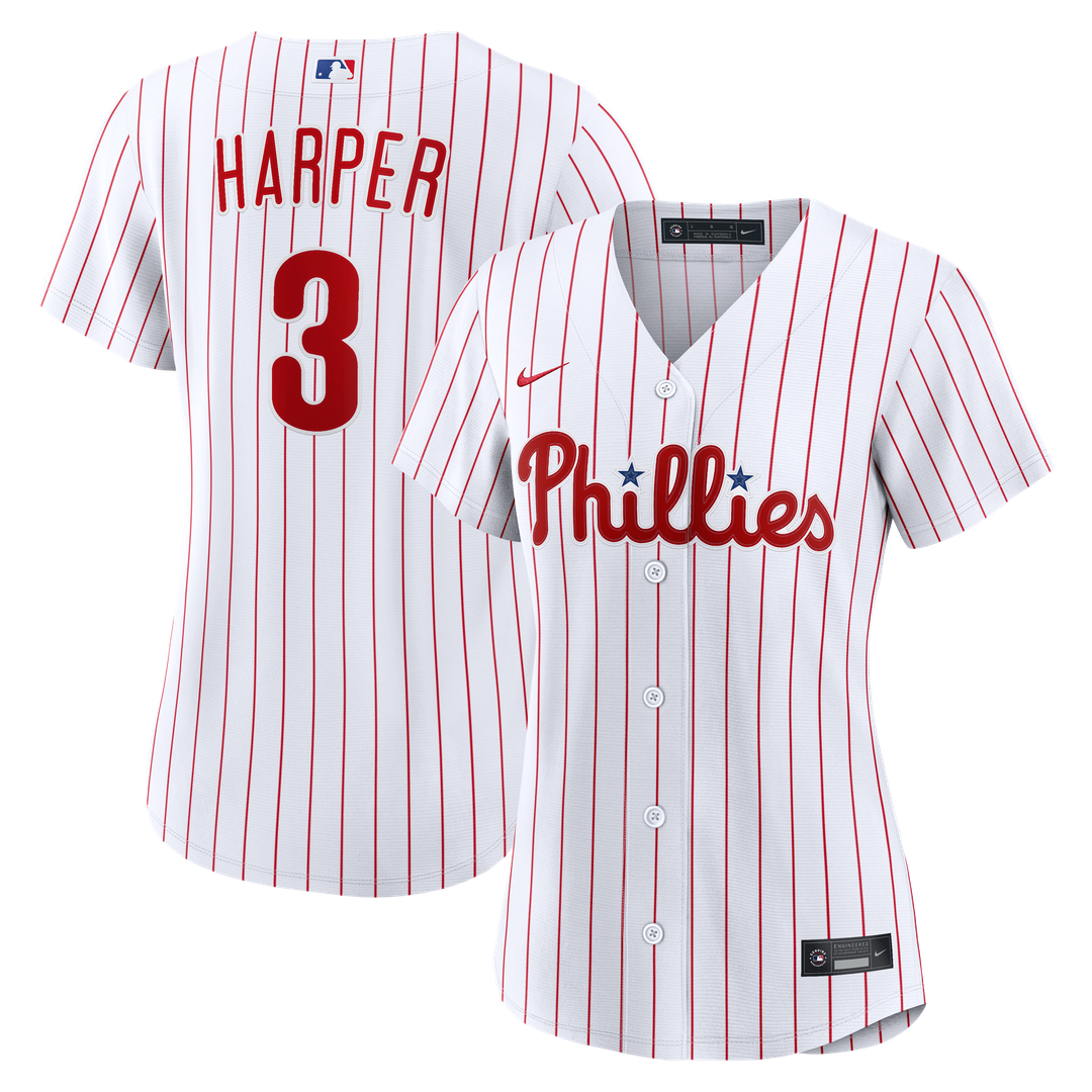 Philadelphia Phillies Bryce Harper Women's Home Replica Jersey | White