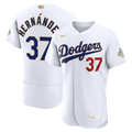 Los Angeles Dodgers Teoscar Hernández 2026 Gold Collection Authentic Jersey | White