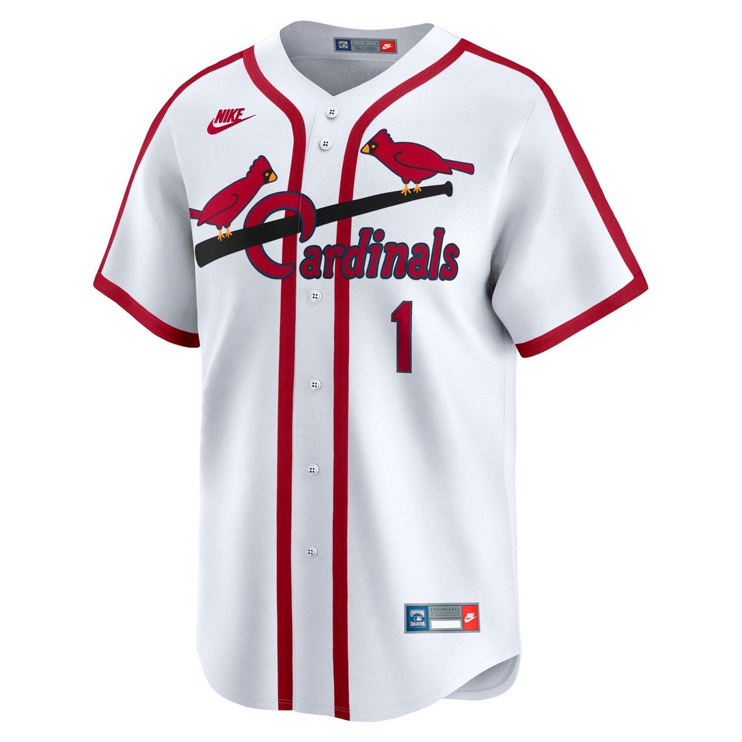 St. Louis Cardinals Ozzie Smith Throwback Cooperstown Limited Jersey | White