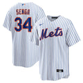 New York Mets Kodai Senga Home Replica Jersey | White/Royal