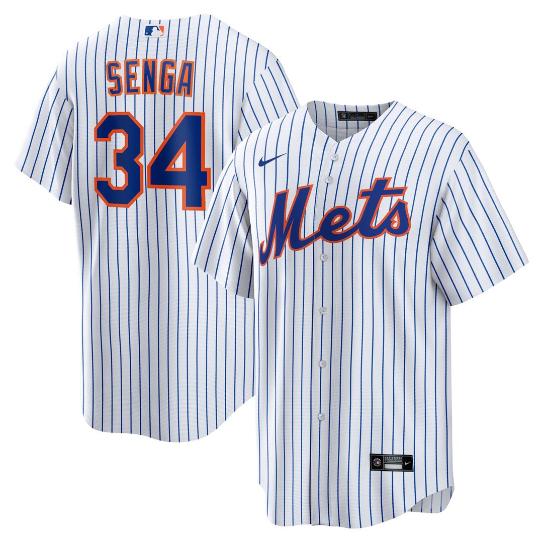 New York Mets Kodai Senga Home Replica Jersey | White/Royal