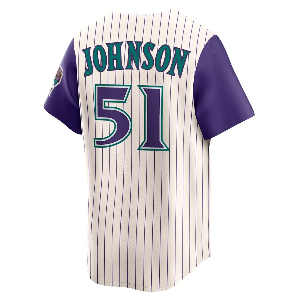Arizona Diamondbacks Randy Johnson Throwback Cooperstown Limited Jersey | Cream