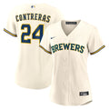 Milwaukee Brewers William Contreras Women's Home Replica Jersey | Cream