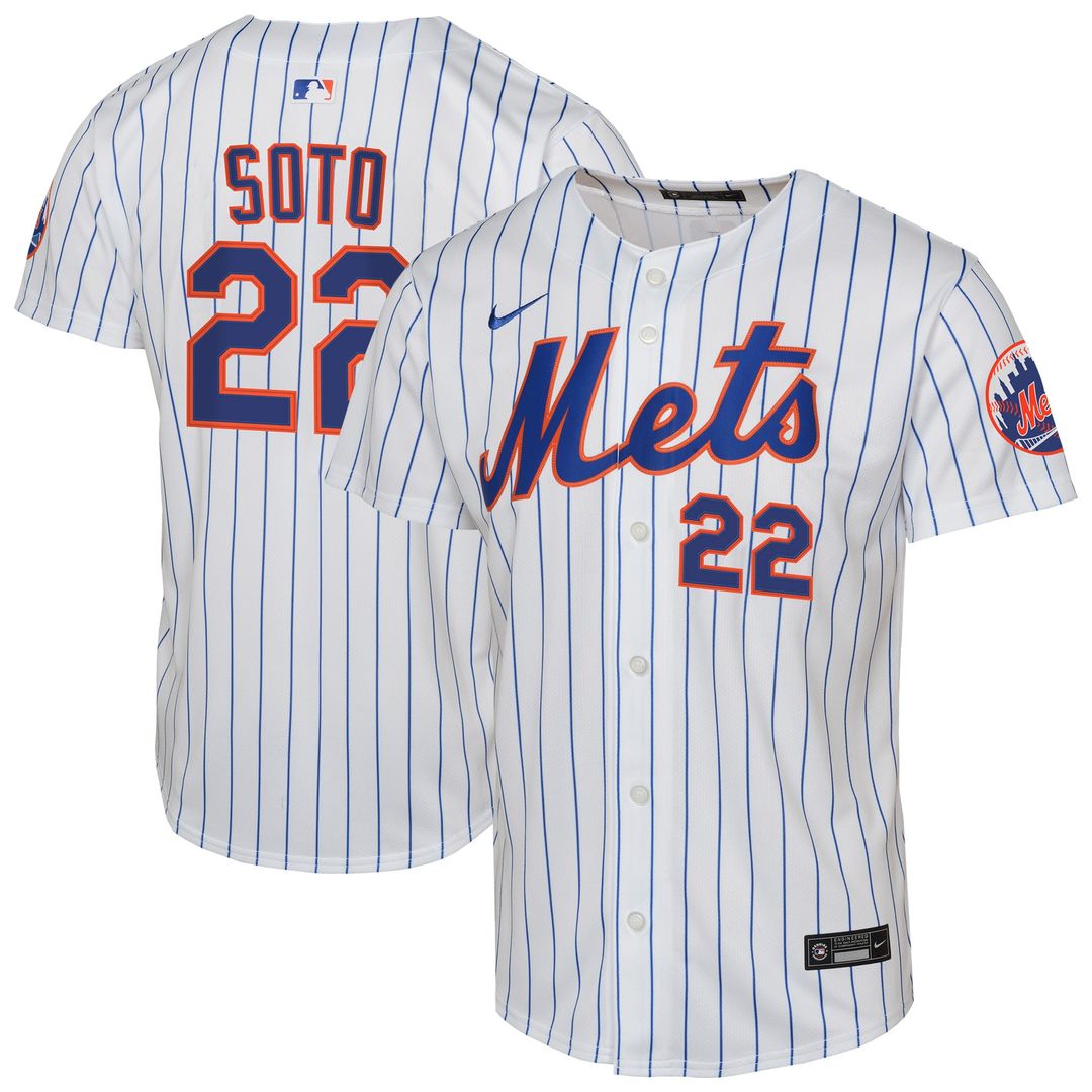New York Mets Juan Soto Youth Home Limited Jersey | White