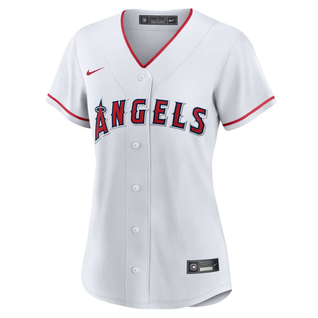 Los Angeles Angels Mike Trout Women's Home Replica Jersey | White