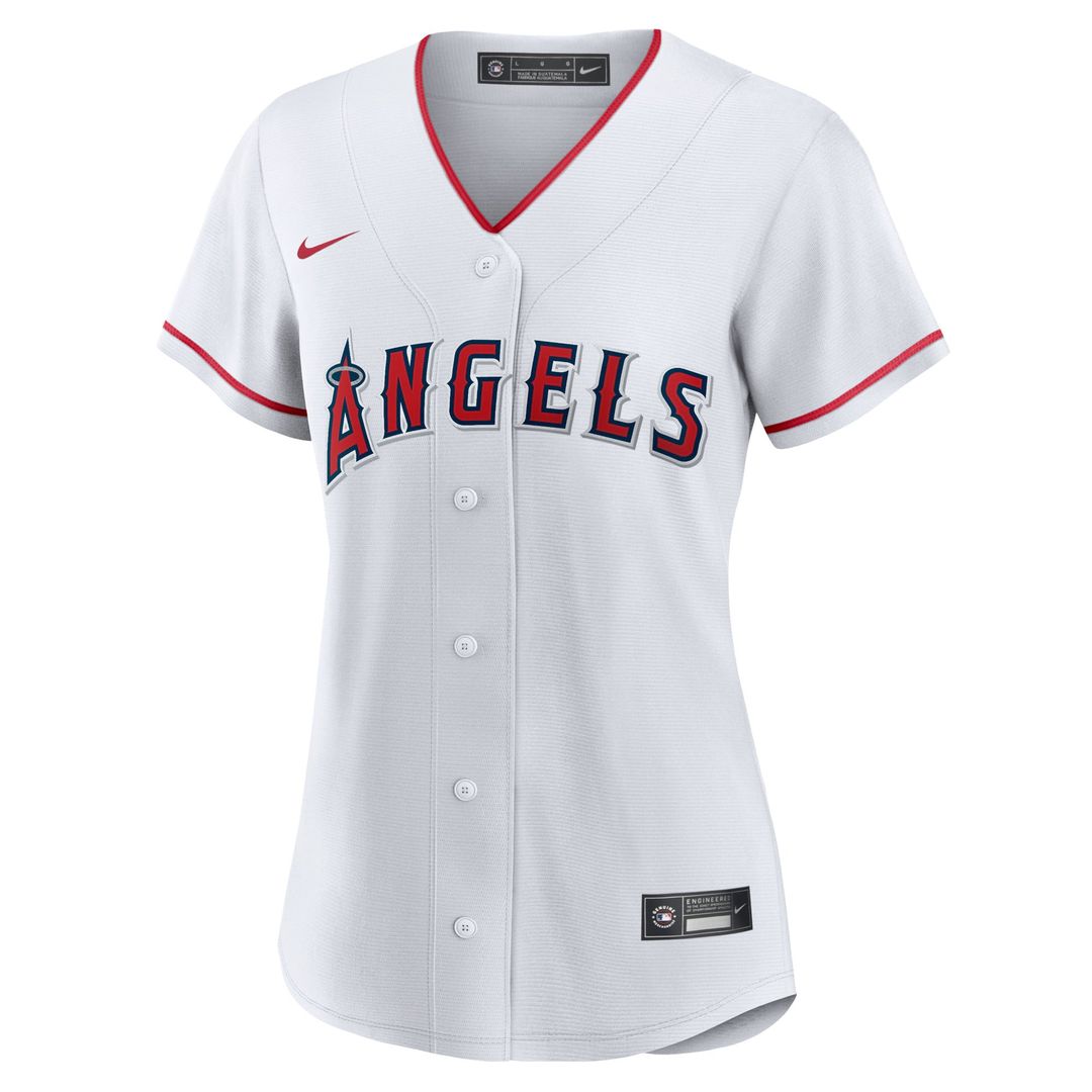 Los Angeles Angels Mike Trout Women's Home Replica Jersey | White